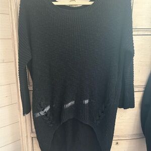 Express Black Crew Neck Sweater